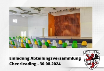 Abteilungsversammlung Cheerleading - 30.08.2024
